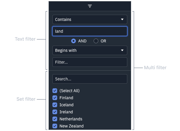 React Grid: Multi Filter | AG Grid