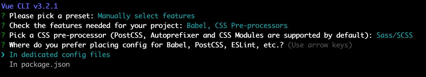 Config files