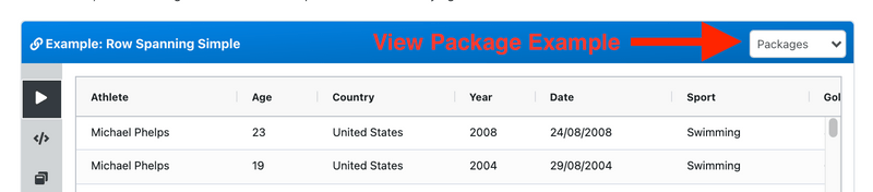Example Runner using Packages