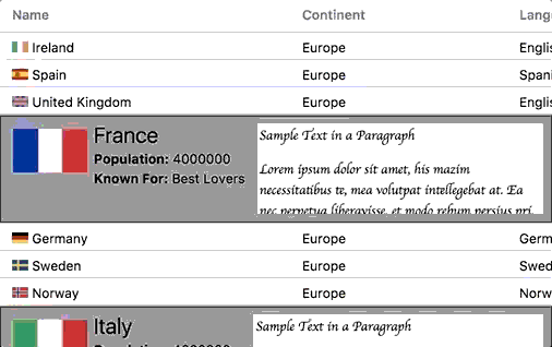 Full Width Rows