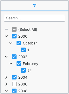 Filter Tree List