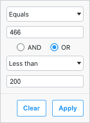 Number Filter