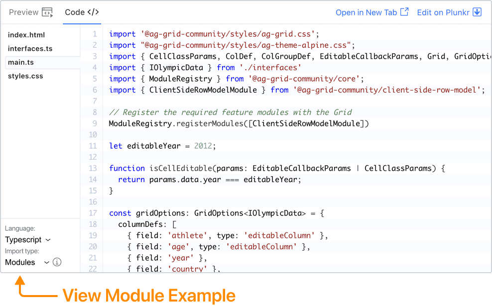 Module Examples
