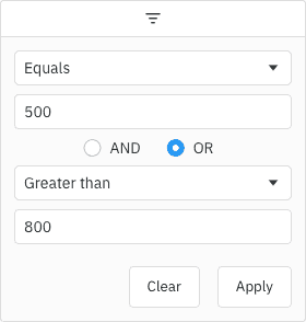 Filter Panel Component