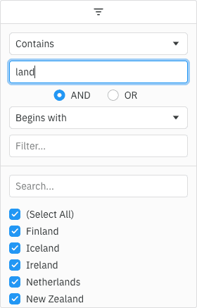 Multi Filter