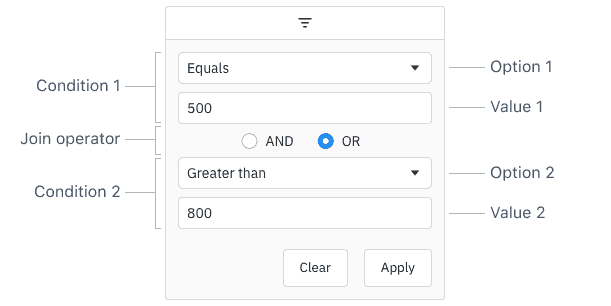 Filter Panel Component