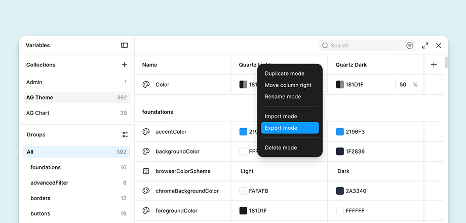 Export Figma Variables