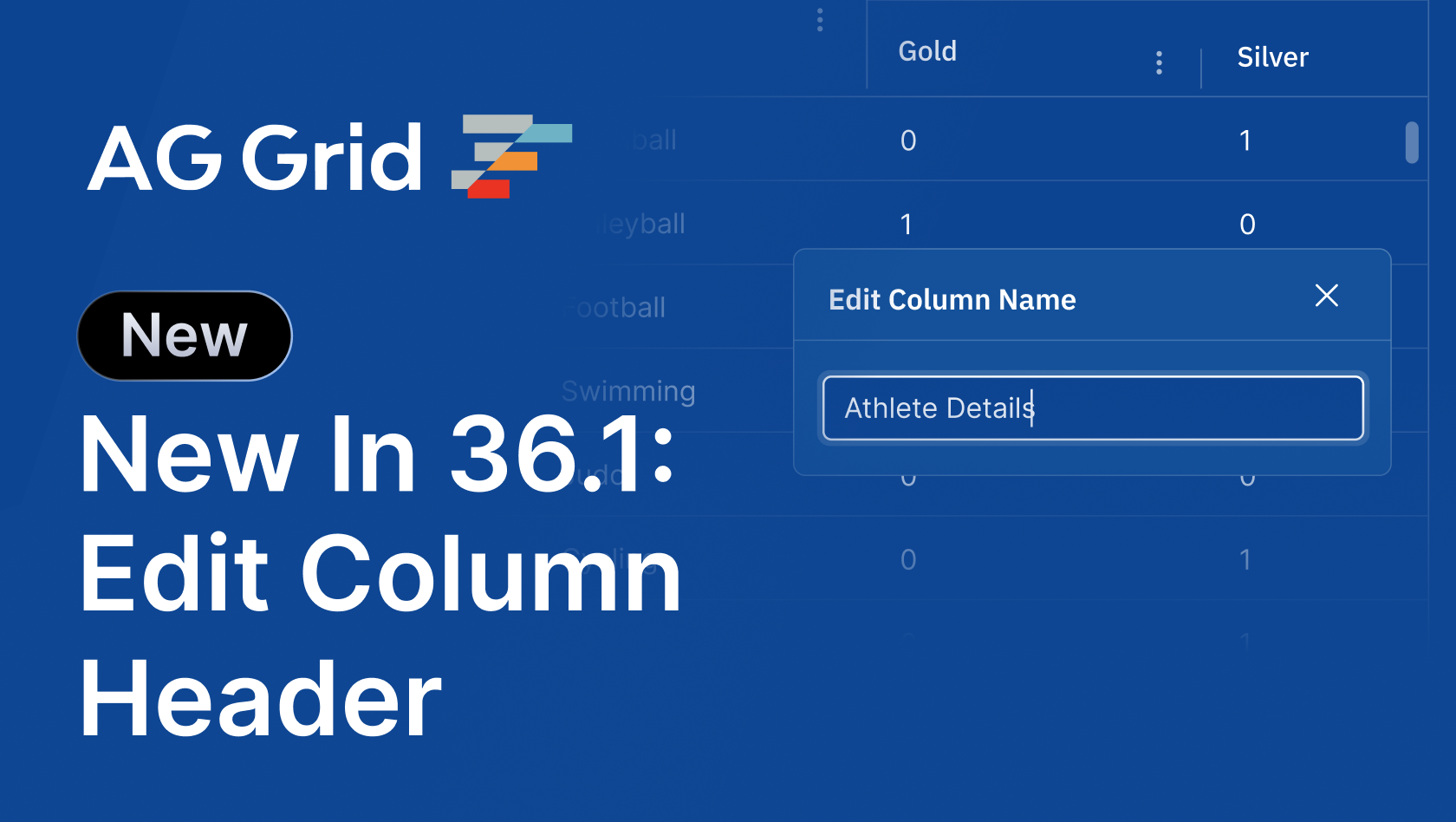 What's new in AG Grid 36.1 - Javascript Data Grid