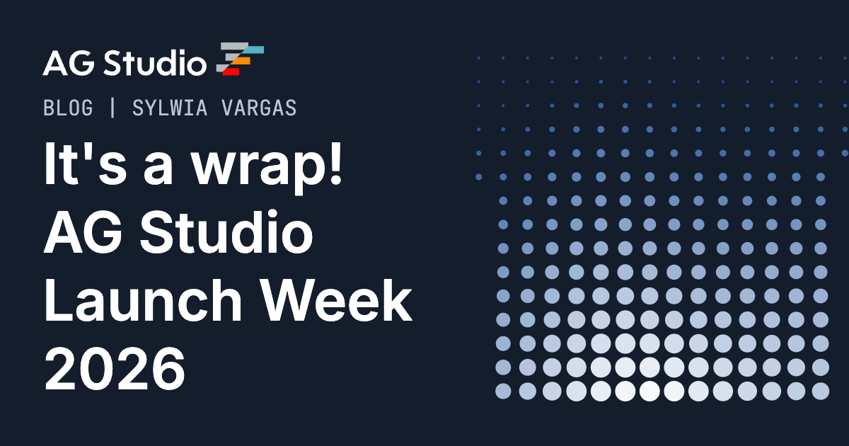 2026 AG Studio Launch Week