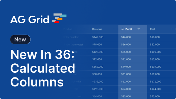 What's New in AG Grid 36