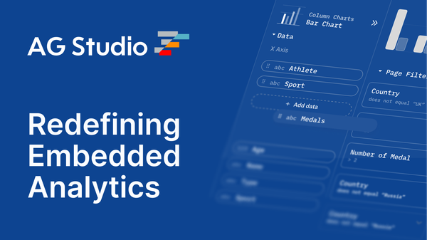 Redefining Embedded Analytics with AG Studio