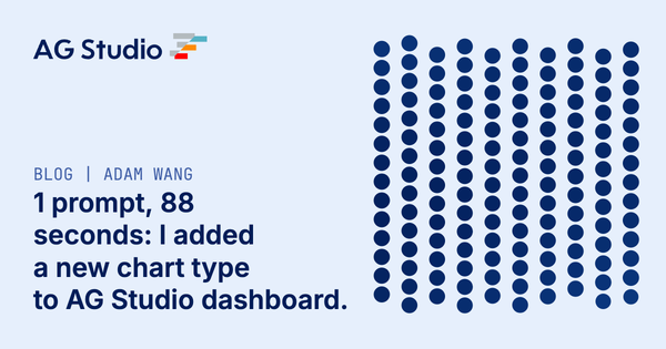 1 prompt, 88 seconds: I added a new chart type to AG Studio dashboard