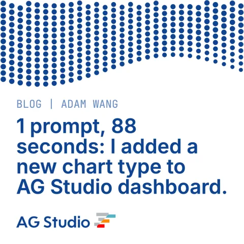 1 prompt, 88 seconds: I added a new chart type to AG Studio dashboard.
