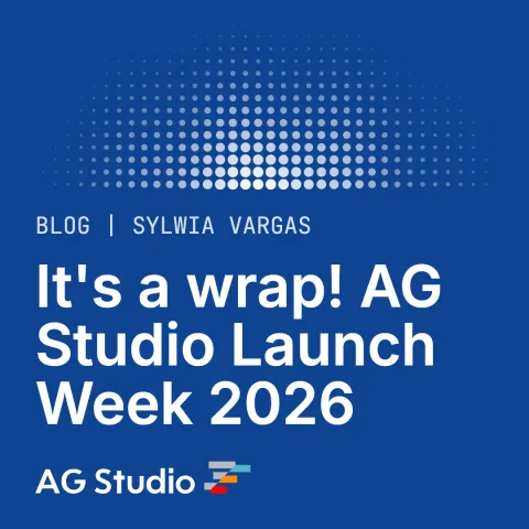 It's a wrap! AG Studio Launch Week 2026