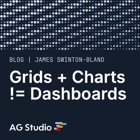 Grids + Charts != Dashboards